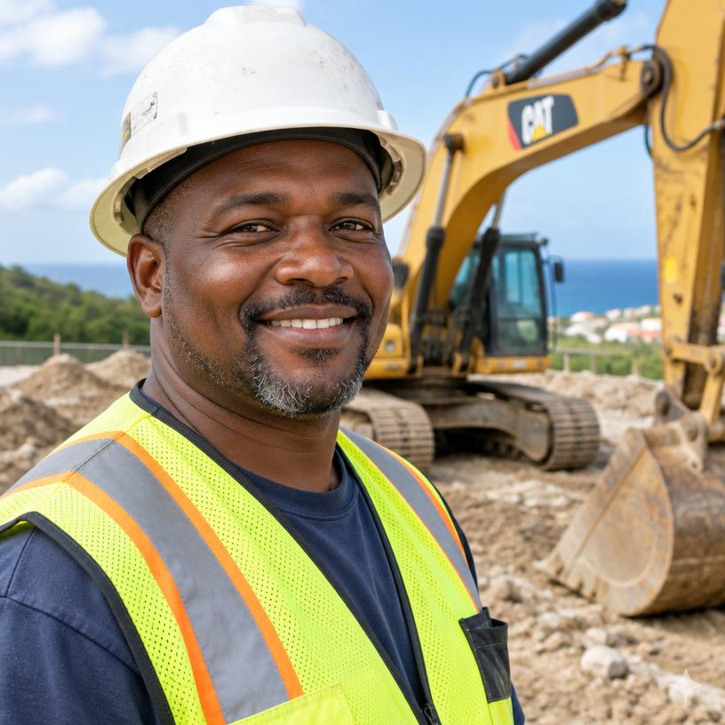 Edwin Geerman, Heavy equipment operator
